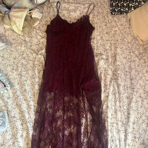 purple urban outfitters lace dress